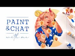 Paint and Chat with me | Acrylagouache DTIYS