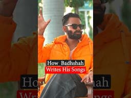 How Badshah Writes his songs #shorts #comedy #badshah