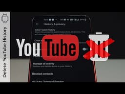 How To Delete YouTube History On Android (really easy)