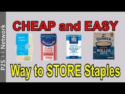 CHEAP and EASY way to store staples for your EMERGENCY store #prepper