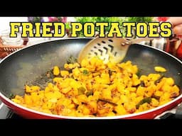 Fried Potatoes | Quick & Easy 10 minutes Breakfast & Tiffin Recipe | Tale hue Aalu #breakfastrecipe