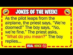 🤣 BEST JOKES OF THE WEEK! - 3 passengers are on board a small twin engine plane... | Funny Dad Jokes