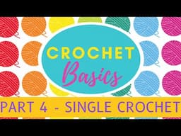 HOW TO SINGLE CROCHET - HOW TO DOUBLE CROCHET - BEGINNER CROCHET TUTORIAL - CROCHET COURSE