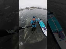 Heading out winter paddle boarding ❄️💙 #winteradventure