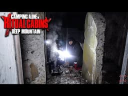 (LOST MOUNTAIN CABINS) The NIGHT I HARDLY SURVIVED CAMPING ALONE In SATANIC CULT CABINS