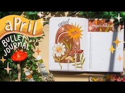 PLAN WITH ME 🌼 April 2021 Bullet Journal Vintage Spring Theme