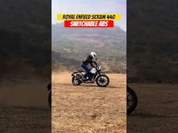 Royal Enfield Scram 440 Switchable ABS in ACTION! | BikeWale #shorts