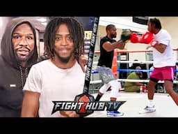 Floyd Mayweather VISITS & TRAINS With Keyshawn Davis For Gervonta Fight!