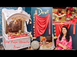 My New Home Mandir Temple Tour || Decoration And Organization for Diwali