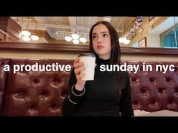 my *productive* sunday routine in NYC 🍵 workouts, studying & daily habits