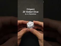 Origami 20 Sided Dice #shorts