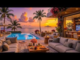 Bossa Nova Jazz and Peaceful State at Sunset - Luxury Beachfront Resort with Smooth Jazz