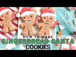 How to Make Gingerbread Santa Cookies