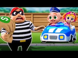 Let's Chase the Thief! Baby Police Song - Funny Kids Songs + More Nursery Rhymes & Kids Songs