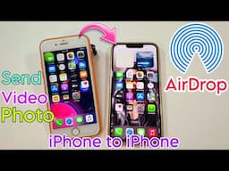 How To Use Airdrop in Iphone | How To Share Between Iphone To Iphone | Airdrop