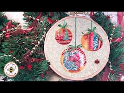 Christmas Easy Slow Stitched Bauble tutorial.