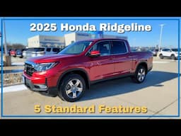 5 Standard Features that may have a huge impact 2025 Honda Ridgeline