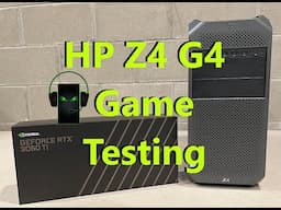 A Close up Look at the HP Z4 G4 Workstation + RTX 3060 Ti Install + PC Game Testing