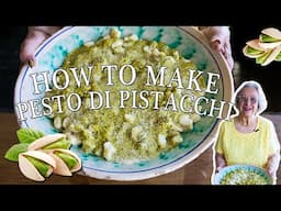 Pesto with Pistachios | Kitchen on the Cliff with Giovanna Bellia LaMarca