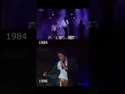 1984 vs 1996 (Off The Wall)  #michaeljackson #live #comparison  #music #concert #wow