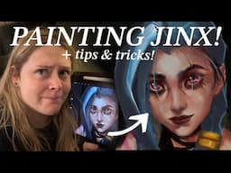 drawing JINX from ARCANE! | art process and tips