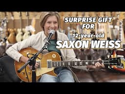 Gifting a Guitar to 12-year-old Saxon Weiss