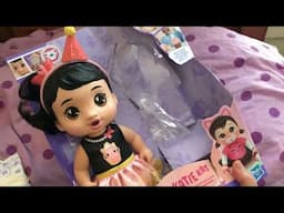 Unboxing New Baby Alive Katie Kat Birthday Party Doll