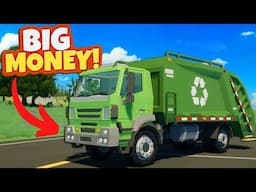 Making BIG MONEY By Becoming a Garbage Truck Driver!? (Motor Town)