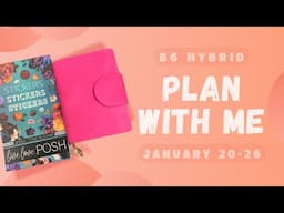 PWM - Social Media | Brand Planner //  Plan With Me (January 20-26) ▪️ B6 Hybrid by Twines & Paper