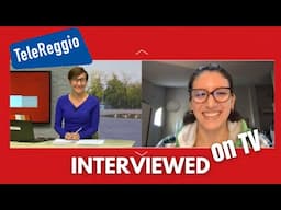 My first interview on the local Italian tv!