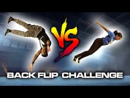 Backflip Challenge! Daddy vs Daughter!