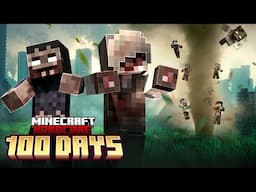 I Survived 100 Days in a BRUTAL Zombie Disaster in Hardcore Minecraft