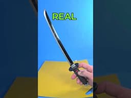 3d printed katana vs real