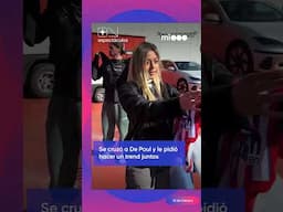 Un grupo de chicas esperaron a Rodri De Paul a la salida de los entrenamientos del Atlético Madrid.