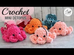 🌟SUPER CUTE & EASY 🐙 Crochet mini octopus tutorial *NO SEW* Crochet Amigurumi, MINI OCTO #plushies