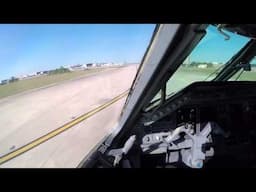 EMBRAER 145 COCKPIT VIEW APPROACH AN LANDING KIAH