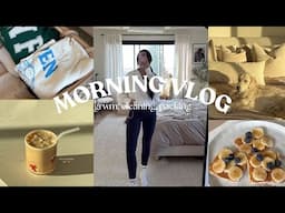 MORNING/AFTERNOON VLOG | grwm, cleaning up the house, packing for ski trip