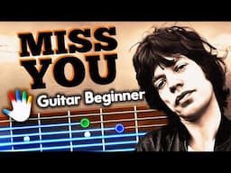 Miss You Guitar Lessons for Beginner The Rolling Stones Tutorial | How To Play Chords