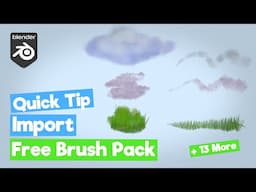 Blender Grease Pencil Tutorial: Import Free Brush Pack in Seconds!