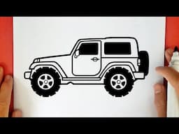 HOW TO DRAW A JEEP CAR