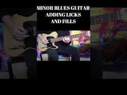 BLUES GUITAR LESSON - ADDING LICKS & FILLS #shortsfeed #shortsvideo #bluesguitarlessons