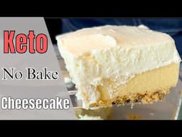 Easy No-bake Keto Cheesecake Slice Recipe!