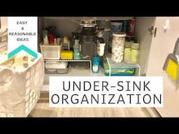 Under Sink Organization | Easy Inexpensive Ideas To Create Space Under The Kitchen Sink