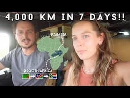 4,000KM in 7 Days! Overlanding Across Africa In Our Land Rover Defender Camper