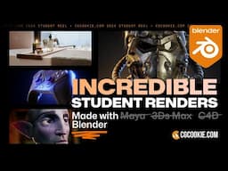 Stunning 3D Renders Made with Blender | Student Reel 2024