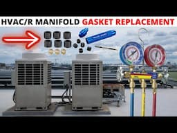 HVAC: How To Replace AC Manifold Hose Gasket (HVAC Manifold Gauge Gasket & Depressor Replacement