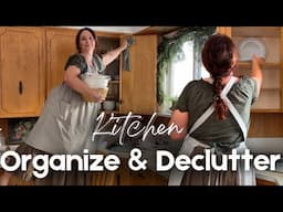 Organize & Declutter My FARMHOUSE Kitchen With Me