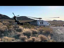 Helicopters in the desert