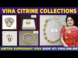 Authentic & Divine Viha Citrine Stone Collection | Viha Online Shopping | Anitha Kuppusamy Viha