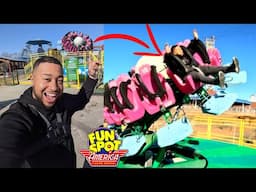 Checking Out Fun Spot Atlanta's NEWEST RIDE, Hook & Slice! | ArieForce One | Featuring On-Ride POVs!